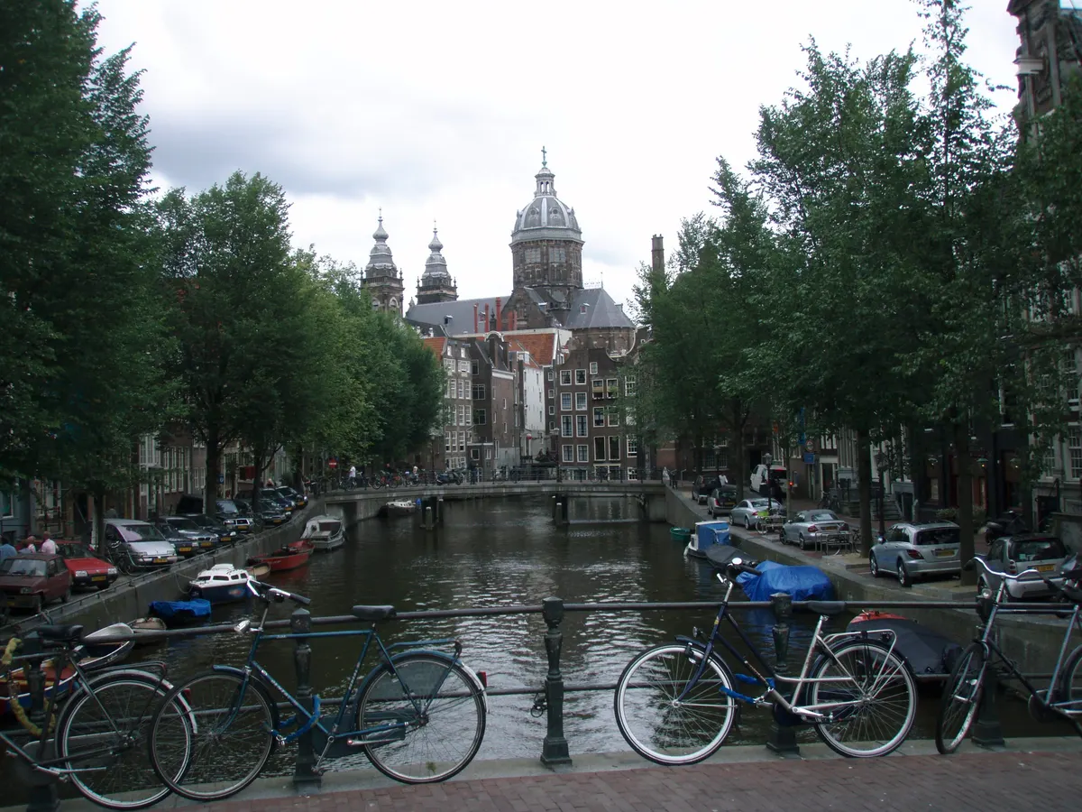 Amsterdam canals in summer