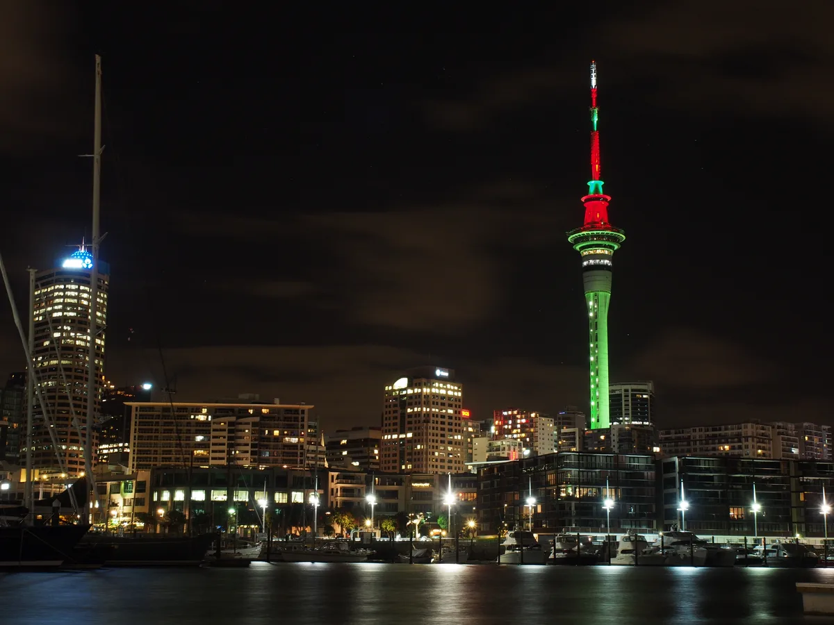 Auckland skyline with the Sky Tower